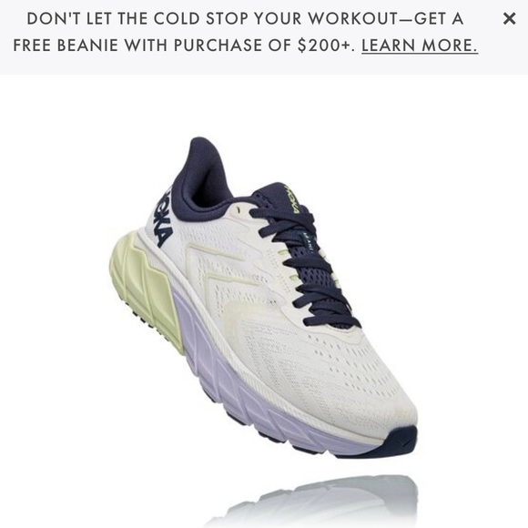 Hoka One One Shoes - HOKA Women’s Arahi - Blanc De Blanc/Outer Space (Size 11)